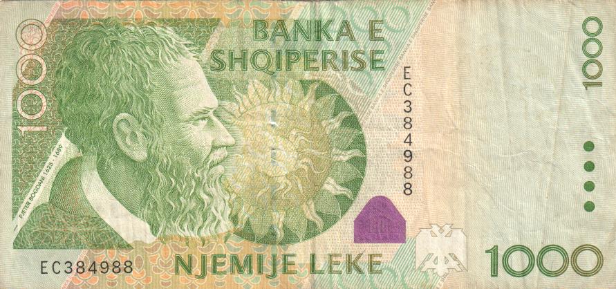 Albania, 1000 Leke, 2007.