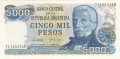 Argentina 5000 Pesos, (1976-83)
