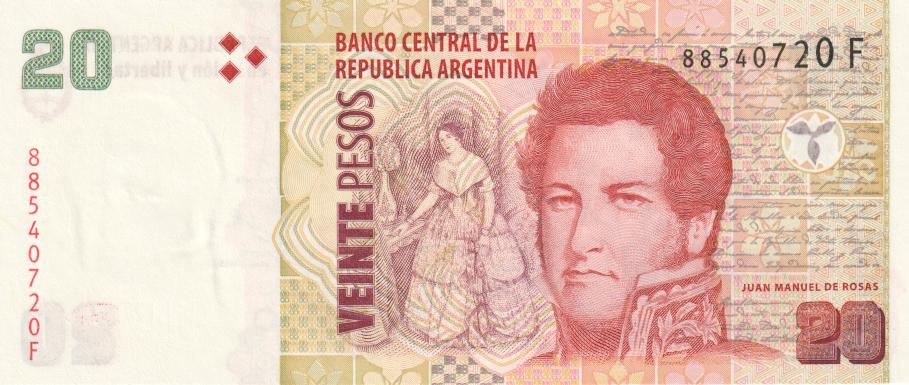 Argentina, 20 Pesos, 2003.