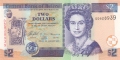 Belize 2 Dollars,  1. 1.2005