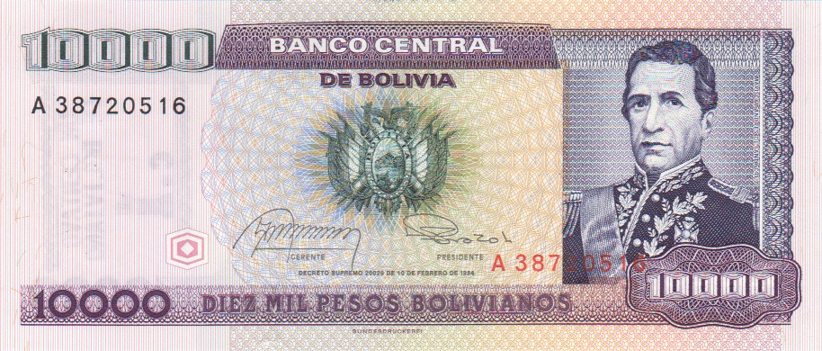 Bolivia, 1 Centavo, 1987.
