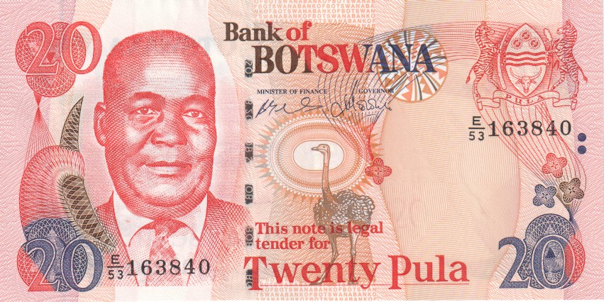 Botswana, 20 Pula, 2002