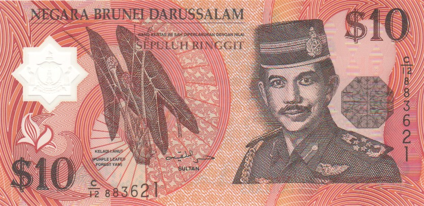 Brunei, 10 Ringgit, 1998.