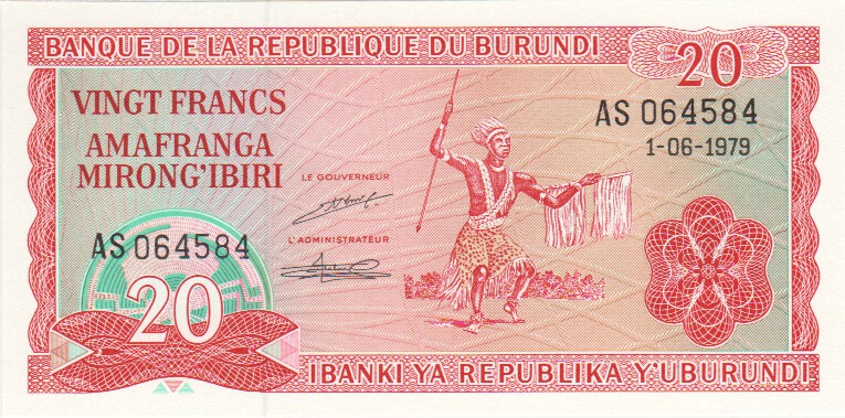 Burundi, 20 Francs, 2005