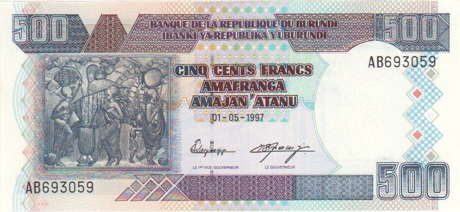Burundi, 500 Francs, 2003