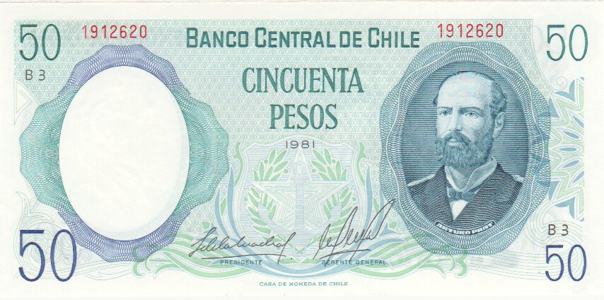 Chile, 50 Pesos, 1981