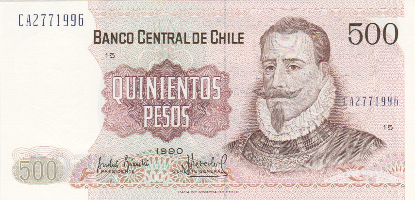 Chile, 500 Pesos, 1994