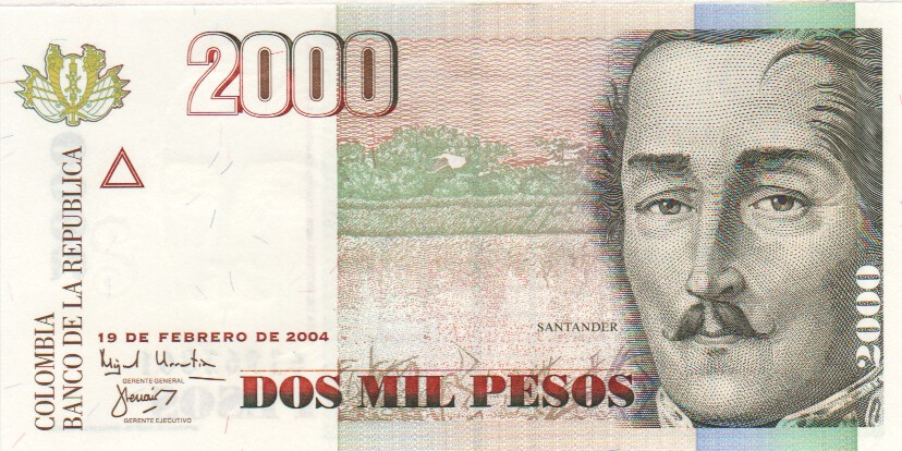 Colombia, 2000 Pesos, 2005