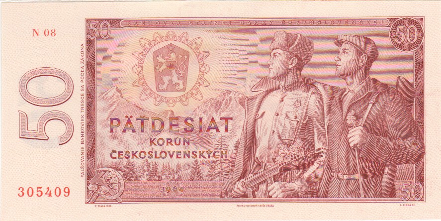 Czechoslovakia, 50 Korun, 1964