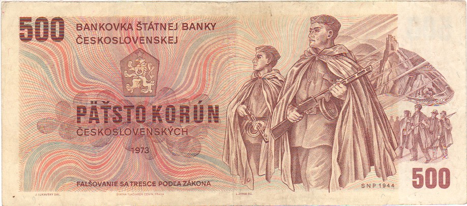 Czechoslovakia, 500 Korun, 1973