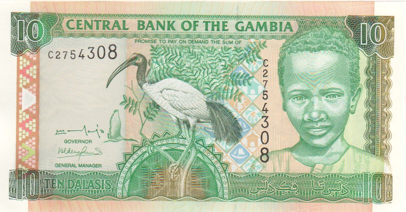 The Gambia, 10 Dalasis, 2001
