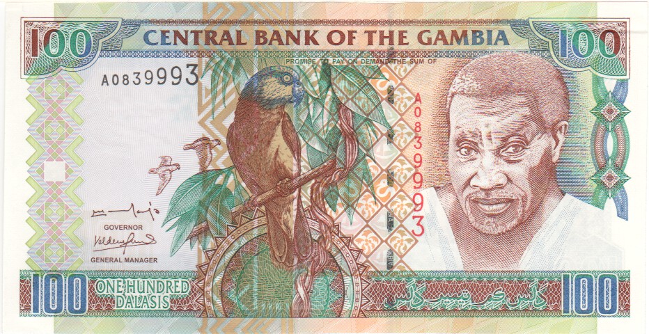 The Gambia, 100 Dalasis, 2001