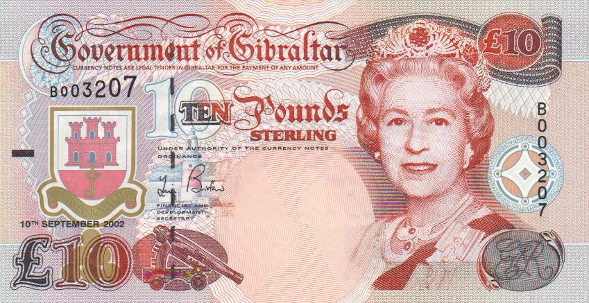Gibraltar, 10 Pounds, 2002