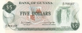 Guyana 5 Dollars, (1989)