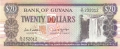 Guyana 20 Dollars, (1988)
