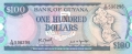 Guyana 100 Dollars, (1989)