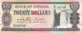 Guyana 20 Dollars, (1996)