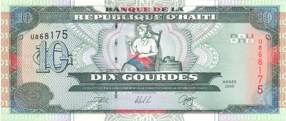 Haiti, 10 Gourdes, 2004