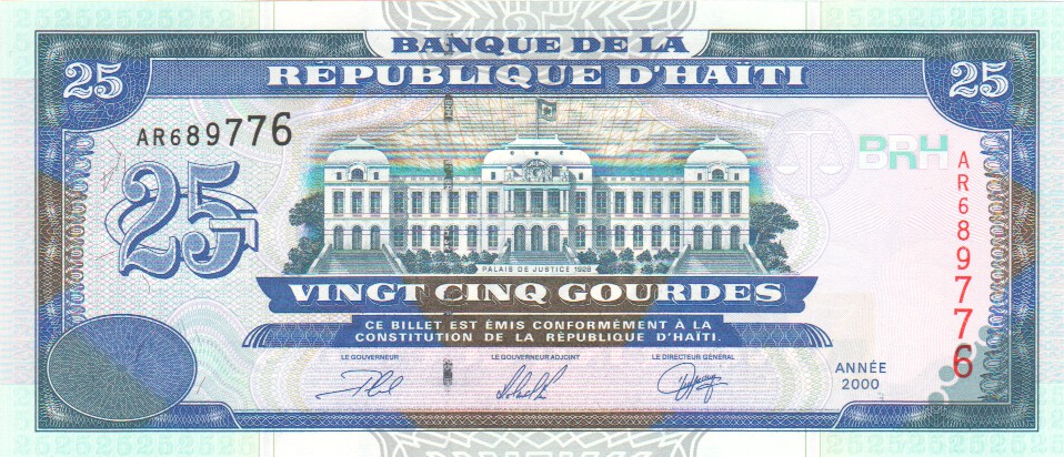 Haiti, 25 Gourdes, 2004