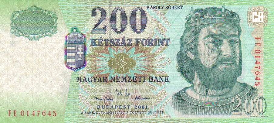 Hungary, 200 Forint, 2007