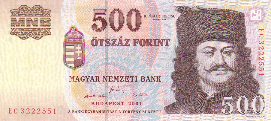 Hungary, 500 Forint, 2005