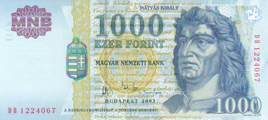 Hungary, 1000 Forint, 2003