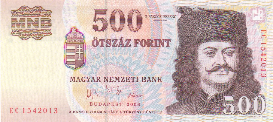 Hungary, 500 Forint, 2006