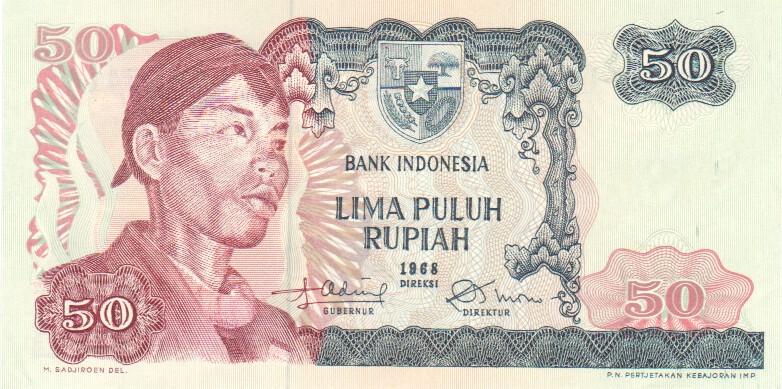 Indonesia, 50 Rupiah, 1968