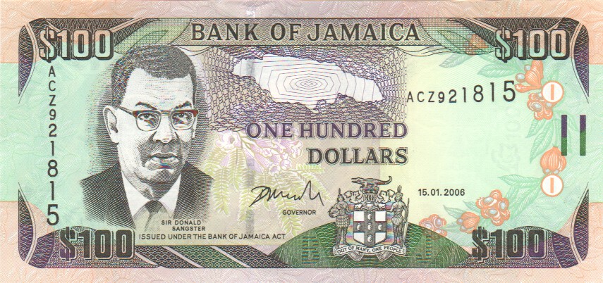 Jamaica, 100 Dollars, 2007