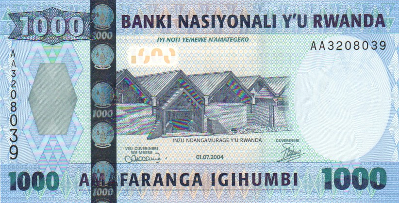 Rwanda, 500 Francs, 1978