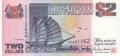 Singapore 2 Dollars, (1991)