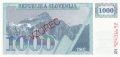 Slovenia 1000 Tolarjev, (1991)