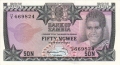 Zambia 50 Ngwee, (1973)