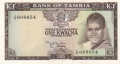 Zambia 1 Kwacha, (1968)