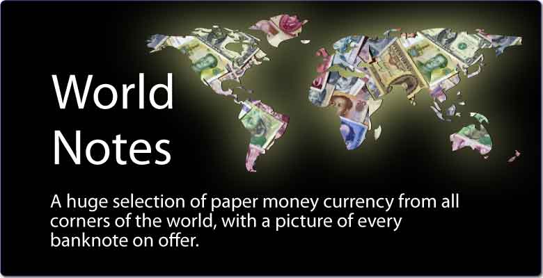 World banknotes for sale for collectors