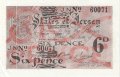 Jersey 6 Pence, 1942 to 1945