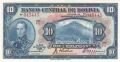 Bolivia 10 Bolivianos, L.1928