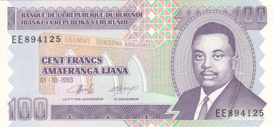 BURUNDI 1000 Francs Banknote World Paper Money UNC Currency Pick p51 Cattle 