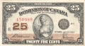 Canada 25 Cents,  1. 7. 1923