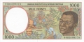 CentralAfricanStates 1000 Francs, 1999
