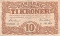 Denmark 10 Kroner, 1942
