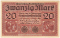 Germany 20 Mark, 20. 2.1918