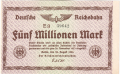 Germany 5 Million Mark, 22. 8.1923