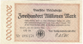 Germany 200 Million Mark, 10.10.1923