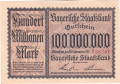 Germany 100 Million Mark, 20. 9.1923