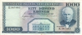 Iceland 1000 Kronur, L.1957