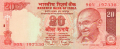 India 20 Rupees, (2002)