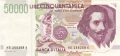 Italy 50,000 Lire, 27. 5.1992