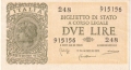 Italy 2 Lire, 23.11.1944