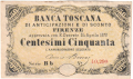 Italy 50 Centesimi, 24.4.1870